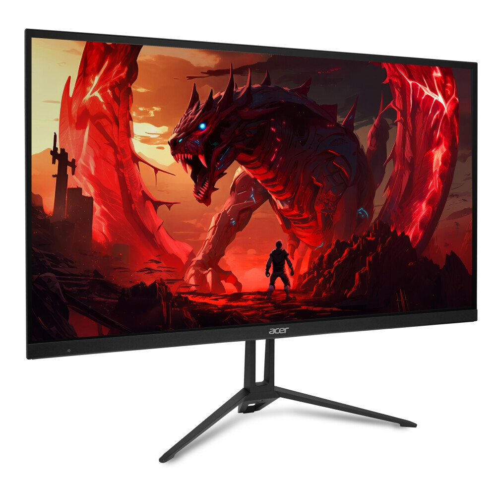 Монитор - Acer Nitro KG243YS1bipx, 23.8'' IPS, FHD (1920x1080), ZeroFrame, FreeSync, 180Hz, 1ms, 100M:1, 250 nits, HDR10, 1x HDMI 2.1, 1x DP 1.2, Audio Out, BlueLightShield, Tilt, VESA, Black