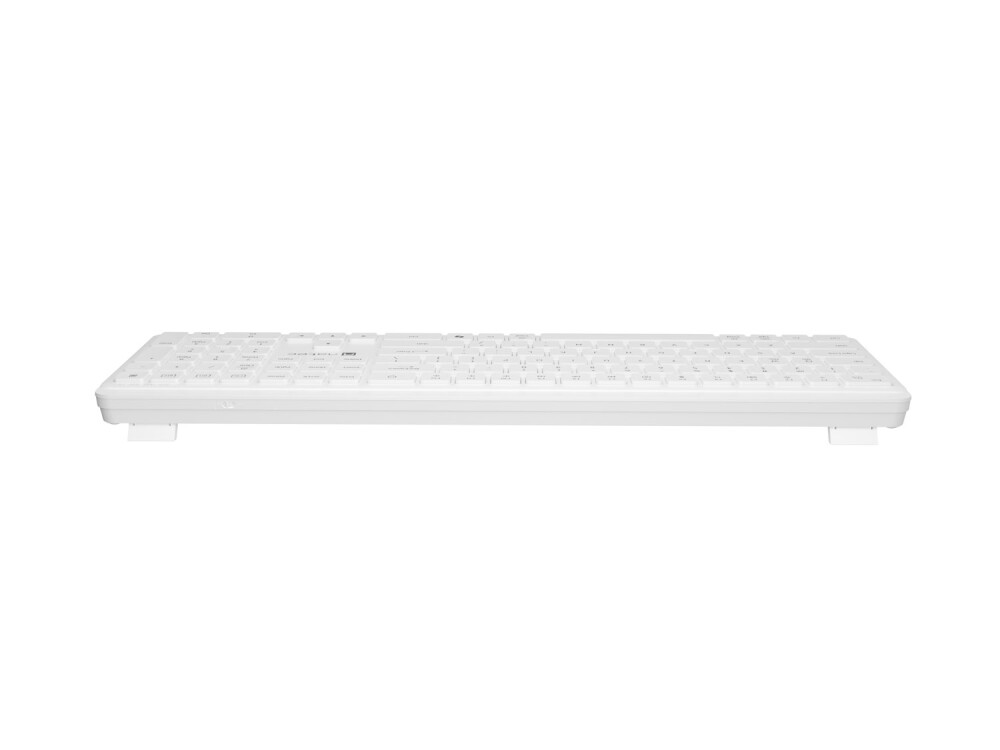 Клавиатура - Natec Wireless Keyboard Tang US, BT+2.4GHz, Silent, Slim, White