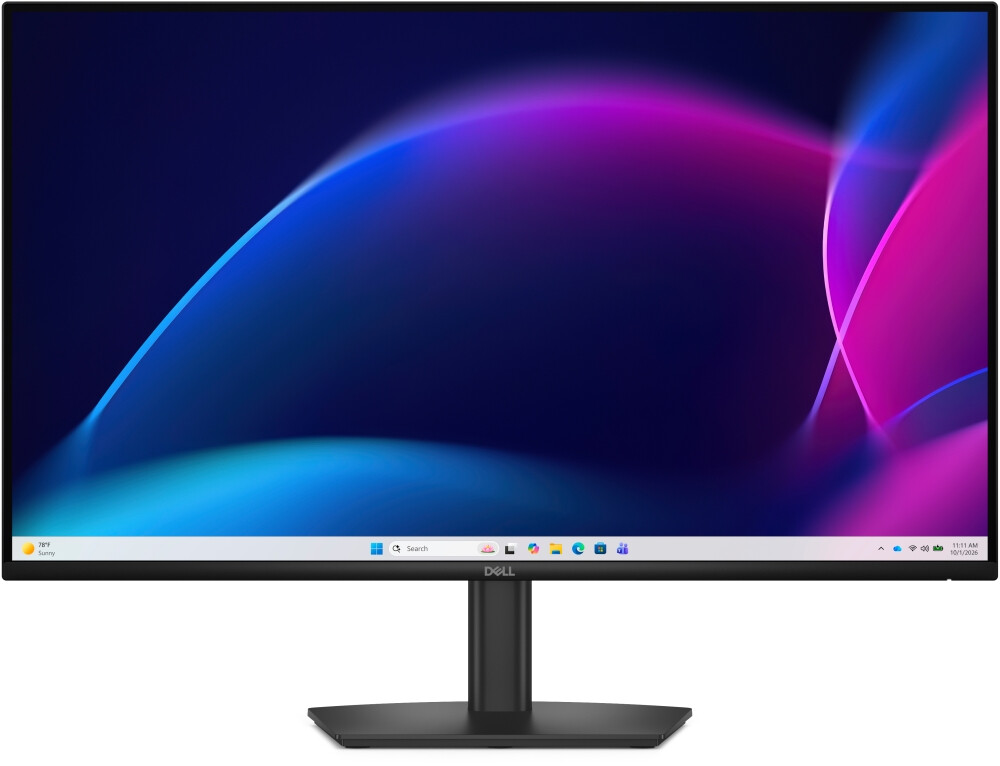 Монитор - Dell E2726H , 27" Edge LED Anti-Glare, IPS, 5ms GTG, 120 Hz, 1000:1, 300 cd/m2, 1920x1080 Full HD, HDMI, VGA, Display Port, Eye Comfort, Tilt, Black