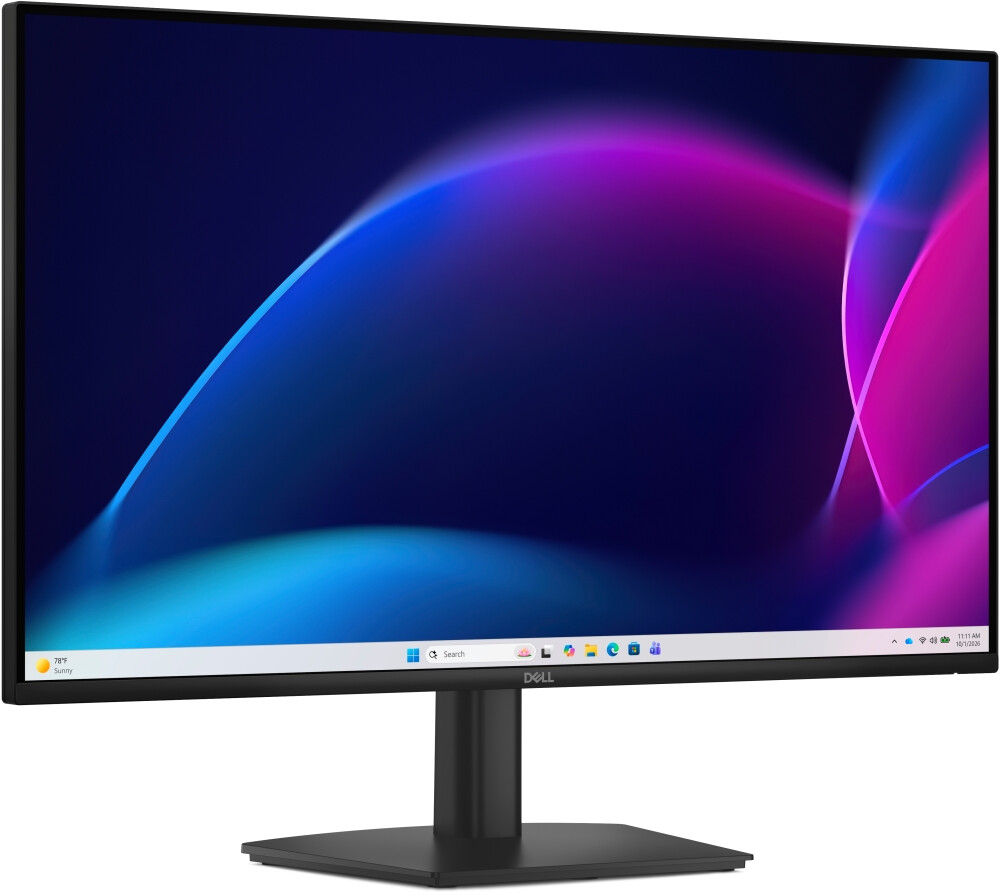 Монитор - Dell E2726H , 27" Edge LED Anti-Glare, IPS, 5ms GTG, 120 Hz, 1000:1, 300 cd/m2, 1920x1080 Full HD, HDMI, VGA, Display Port, Eye Comfort, Tilt, Black