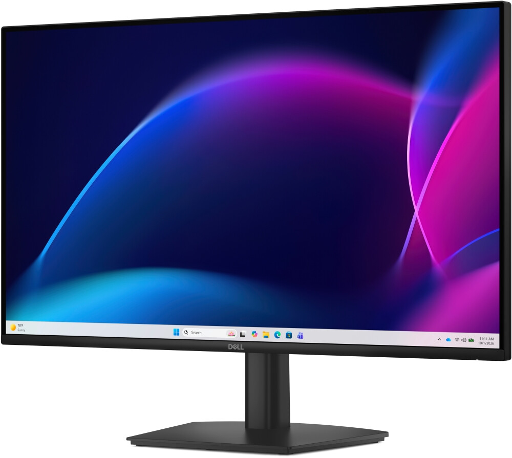 Монитор - Dell E2726H , 27" Edge LED Anti-Glare, IPS, 5ms GTG, 120 Hz, 1000:1, 300 cd/m2, 1920x1080 Full HD, HDMI, VGA, Display Port, Eye Comfort, Tilt, Black