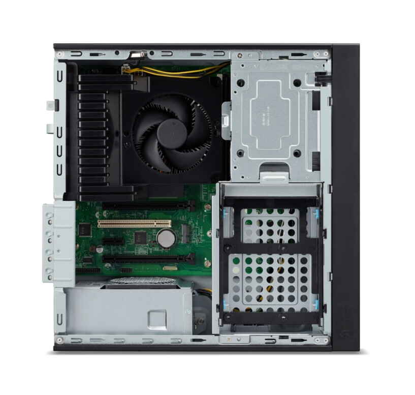 Настолен компютър - Acer Veriton, VX4720GT Core i5- 14400 (up to 4.7GHz, 20MB), 1*16GB DDR5, 512GB SSD M.2, DVD+RW, Intel UHD Graphics, TPM 2.0, GLAN, 300W 80PLUS Bronze, KBD& Mouse USB, No OS, 3Y warranty + Acer Vero V247YGbmipx, 23.8''